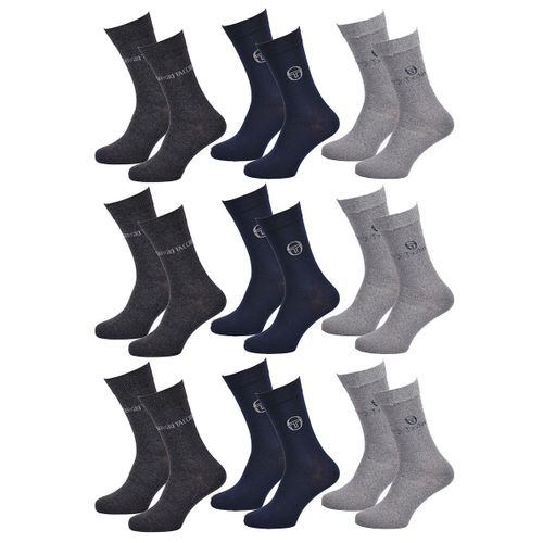Chaussettes Homme Ville Sergio Tacchini Pack De 9 Paires 0687 Gris