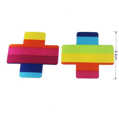 Cache-Tétons Invisibles Pour Femmes, 10 Paires, Arc-En-Ciel, Sexy, Autocollants Pour Seins Instantanés, Bande De Levage De Poitrine, Lgbt, C¿Ur, Fleur, Croix, Lèvres D'étoile