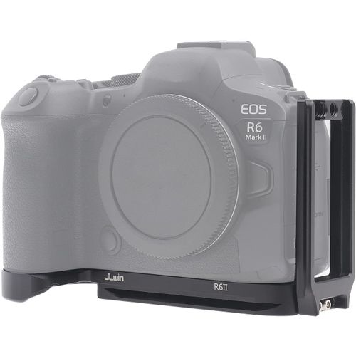 Plaque de dégagement rapide en forme de L Support vertical extensible pour appareil photo Canon EOS R6 Mark II, compatible avec DJI Ronin RS2/RSC2/RS3/RS3 Pro/RS3 Mini stabilisateur Arca Swiss