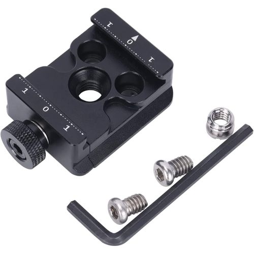 Pince à dégagement Rapide, Pince QR pour Support d'appareil Photo, Niveau à Bulle intégré avec vis 1/4 à 3/8 pour trépied Arca Standard/DJI Ronin RS3 Mini/RS3Pro/SC/RS2/RSC2 Stabilizer-551