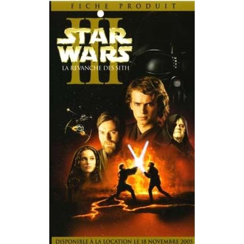 Star Wars - Episode Iii : La Revanche Des Sith - Edition Locative