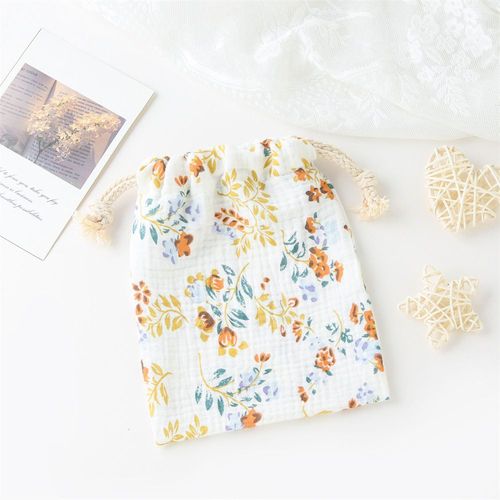 Sac À Couches Confortable Pour Bébé Garçon Et Fille,Rangement,Salive,Serviette,Poulet,Bouteille,Trolley - Type Flowers