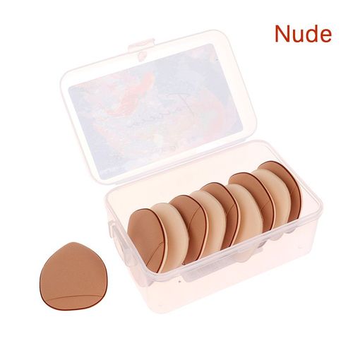 Ensemble De Mini Éponges De Maquillage Pour Les Doigts, 10 Pièces/Boîte, Pour Dissimuler Les Détails Du Fond De Teint, Coussin Cosmétique Professionnel 