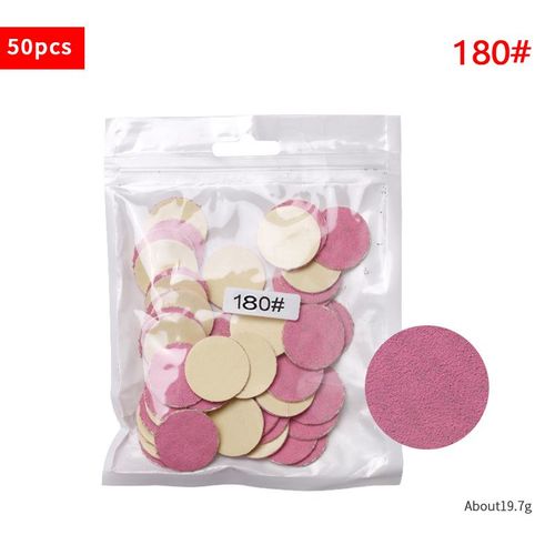 Papier De Ponçage Remplaçable 25mm, 50 Pièces/Sac, Tige De Disque Métallique, Pour Pédicure, Perceuse À Ongles, Élimination Des Callosités Et De La Peau Morte, Soins Des Pieds En Salon 
