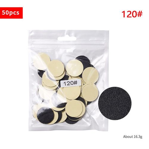 Papier De Ponçage Remplaçable 25mm, 50 Pièces/Sac, Tige De Disque Métallique, Pour Pédicure, Perceuse À Ongles, Élimination Des Callosités Et De La Peau Morte, Soins Des Pieds En Salon 