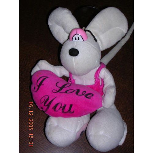 Diddl Coeur  - I Love You - 30 Cm