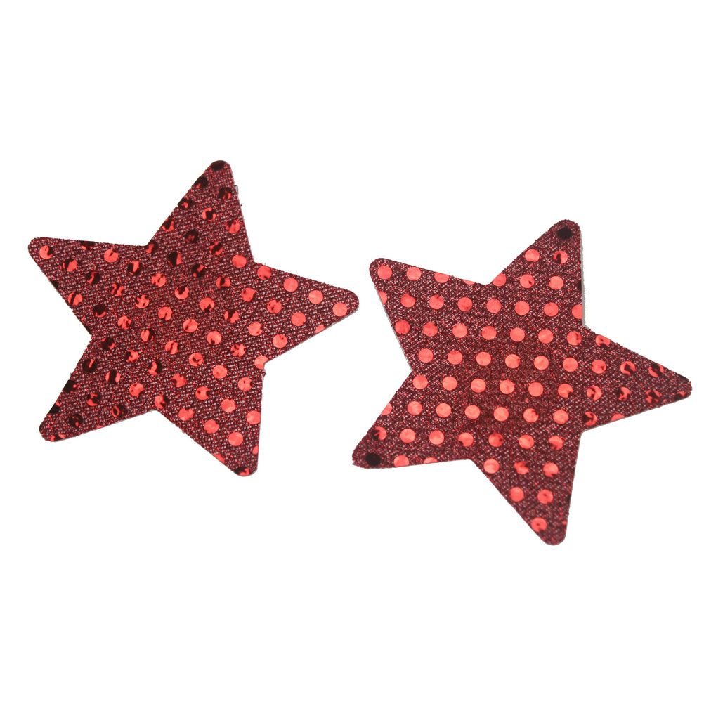 Cache-Tétons Adhésifs Pour Femmes, 5 Pièces, Rouges, Sexy, Étoiles, Autocollants Pour Seins, Pâte À Lait Jetable