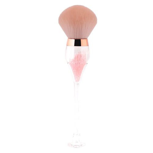 Pinceau De Maquillage Professionnel En Forme De Verre De Vin, Brosse Moelleuse, Grand Fond De Teint, Fard À Joues, Correcteur, Contour Des Cosmétiques, 1pc 