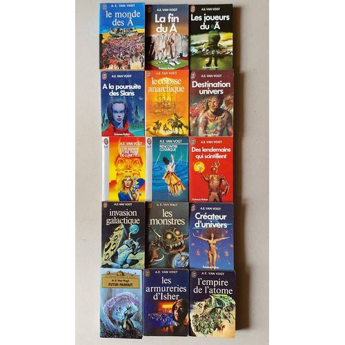 A. E. Van Vogt - Lot De 15 Livres