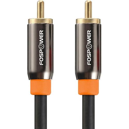 Câble Coaxial RCA Audio Numérique avec Fiche Jack Plaqué Or 24K RCA mâle vers RCA mâle - Ligne Coaxiale pour Home Cinema 5.1 (cinéma Maison), HDTV, Barre de Son, Subwoofer, ¿ 3m