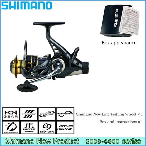 Shimano-Moulinet De P¿¿Che Enti¿¿Rement En M¿¿Tal",Moulinet De P¿¿Che En Eau Douce Et En Eau Sal¿¿E,Double Frein,Moulinet De Prise En Compte Lisse,"4.9:1/5.2:1 - Type Bleu-4000 S¿¿Ries