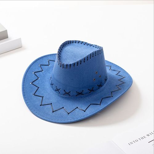 Chapeau De Cowboy Unisexe,Couleur Unie,Pour Adulte,Protection Solaire À Large Bord,Jazz En Plein Air,Printemps Été