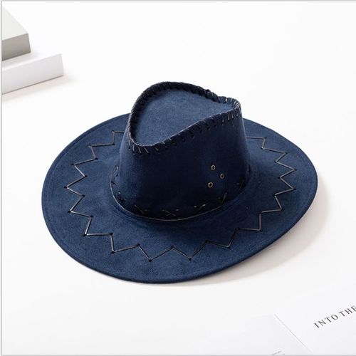 Chapeau De Cowboy Unisexe,Couleur Unie,Pour Adulte,Protection Solaire À Large Bord,Jazz En Plein Air,Printemps Été