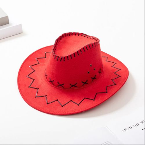 Chapeau De Cowboy Unisexe,Couleur Unie,Pour Adulte,Protection Solaire À Large Bord,Jazz En Plein Air,Printemps Été