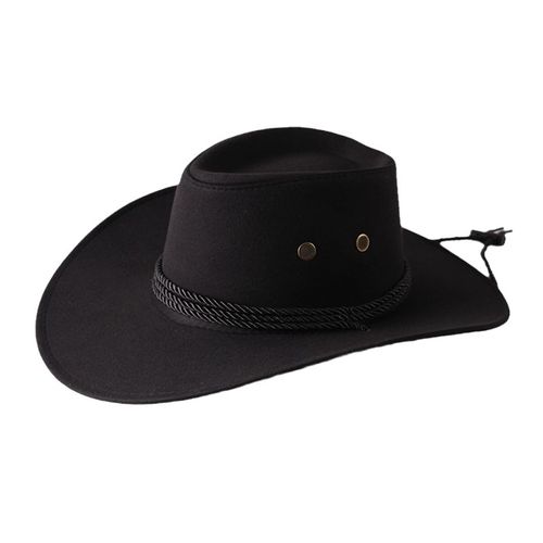 Chapeau De Cow-Boy Occidental À Large Bord,Style Jazz Rétro,Tendance,Vintage,Assorti,Cadeaux Surprise Pour Petit Ami Et Petite Amie,Dxaa