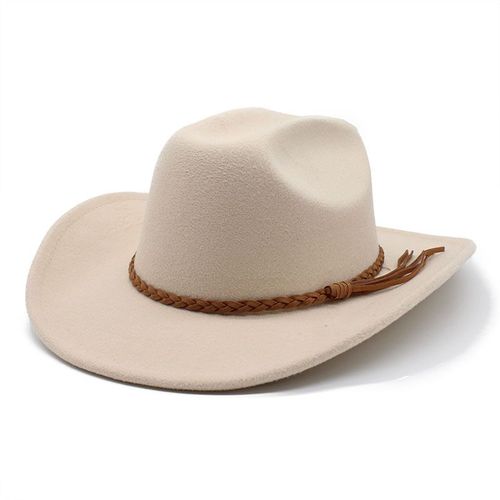 Chapeau De Cowboy Occidental Vintage Pour Hommes,8cm De Large Bord,Gentleman Jazz,Panama,Cowgirl,Everche,Église,Zones Bre,Casquettes,2022