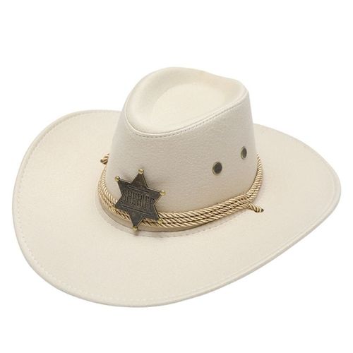 Chapeau De Cow-Boy Occidental À Large Bord,Style Jazz Rétro,Tendance,Vintage,Assorti,Cadeaux Surprise Pour Petit Ami Et Petite Amie,Dxaa