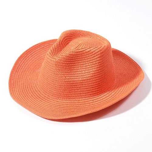 Chapeau De Cowboy En Feutre Monochrome Pour Hommes Et Femmes,Chapeaux De Paille,Grand Bord,Extérieur,Plage,1958,Vert Enge