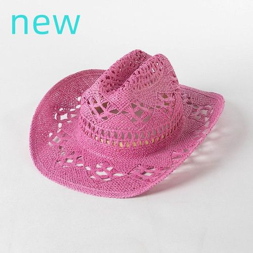 Chapeau De Cowboy En Feutre Monochrome Pour Hommes Et Femmes,Chapeaux De Paille,Grand Bord,Extérieur,Plage,1958,Vert Enge