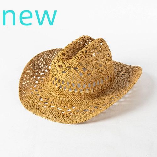 Chapeau De Cowboy En Feutre Monochrome Pour Hommes Et Femmes,Chapeaux De Paille,Grand Bord,Extérieur,Plage,1958,Vert Enge
