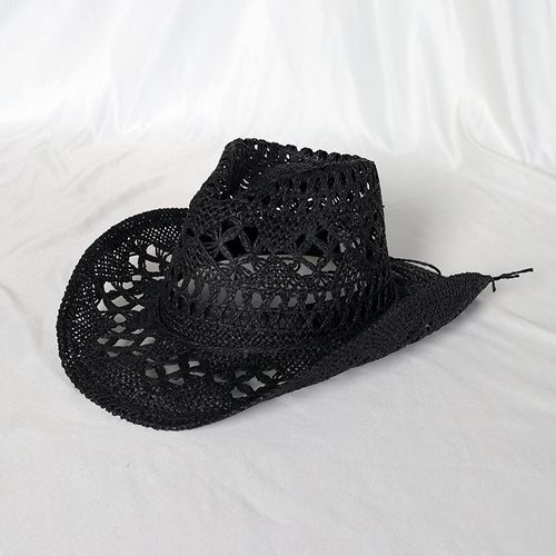 Chapeau De Cowboy En Feutre Monochrome Pour Hommes Et Femmes,Chapeaux De Paille,Grand Bord,Extérieur,Plage,1958,Vert Enge
