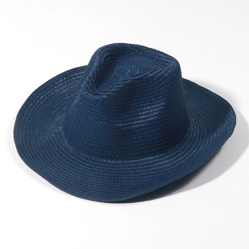 Chapeau De Cowboy En Feutre Monochrome Pour Hommes Et Femmes,Chapeaux De Paille,Grand Bord,Extérieur,Plage,1958,Vert Enge