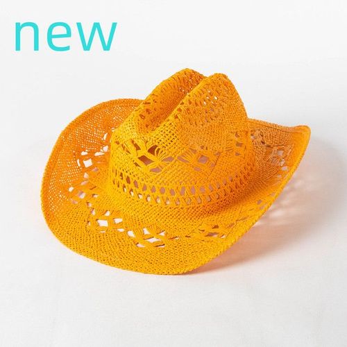 Chapeau De Cowboy En Feutre Monochrome Pour Hommes Et Femmes,Chapeaux De Paille,Grand Bord,Extérieur,Plage,1958,Vert Enge