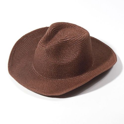 Chapeau De Cowboy En Feutre Monochrome Pour Hommes Et Femmes,Chapeaux De Paille,Grand Bord,Extérieur,Plage,1958,Vert Enge