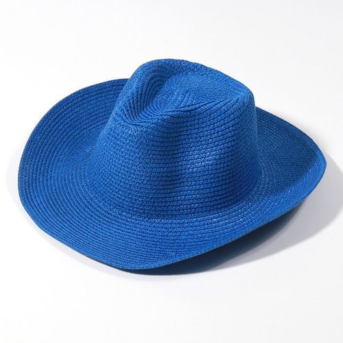 Chapeau De Cowboy En Feutre Monochrome Pour Hommes Et Femmes,Chapeaux De Paille,Grand Bord,Extérieur,Plage,1958,Vert Enge