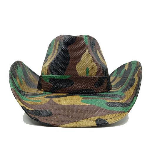 Chapeau De Cowboy Vintage En Paille Épaissie Pour Hommes Et Femmes,Chapeau De Soleil D'été,Grande Taille,Jazz,2023