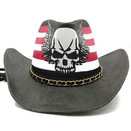 Chapeau De Cowboy Vintage En Paille Épaissie Pour Hommes Et Femmes,Chapeau De Soleil D'été,Grande Taille,Jazz,2023