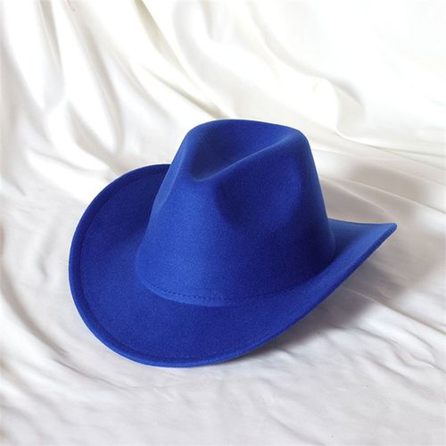 Chapeau De Cowboy En Laine Pour Hommes,Couvre-Chef De Chevalier Vintage,Crochet En Métal,Automne/Hiver 2023