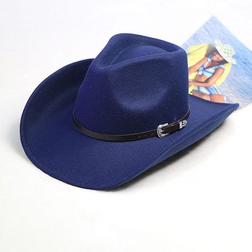 Chapeau De Cowboy En Laine Pour Hommes,Couvre-Chef De Chevalier Vintage,Crochet En Métal,Automne/Hiver 2023