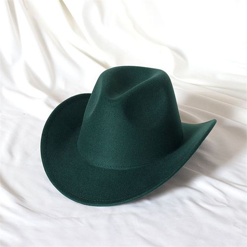 Chapeau De Cowboy En Laine Pour Hommes,Couvre-Chef De Chevalier Vintage,Crochet En Métal,Automne/Hiver 2023