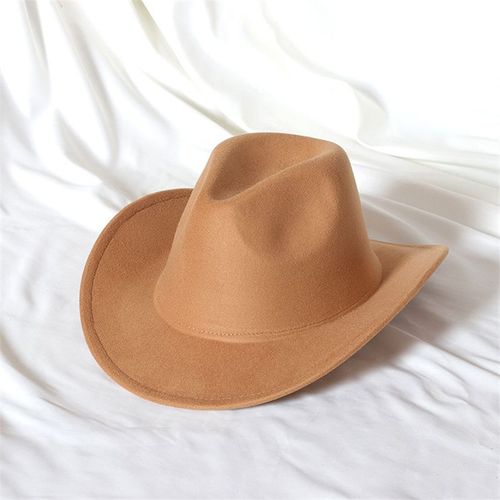 Chapeau De Cowboy En Laine Pour Hommes,Couvre-Chef De Chevalier Vintage,Crochet En Métal,Automne/Hiver 2023