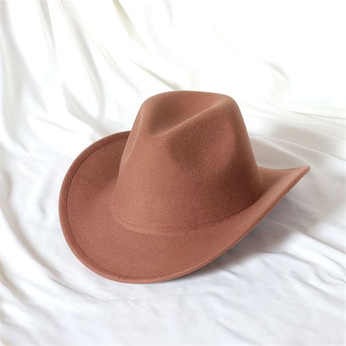 Chapeau De Cowboy En Laine Pour Hommes,Couvre-Chef De Chevalier Vintage,Crochet En Métal,Automne/Hiver 2023