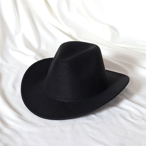 Chapeau De Cowboy En Laine Pour Hommes,Couvre-Chef De Chevalier Vintage,Crochet En Métal,Automne/Hiver 2023