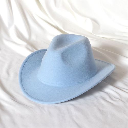 Chapeau De Cowboy En Laine Pour Hommes,Couvre-Chef De Chevalier Vintage,Crochet En Métal,Automne/Hiver 2023