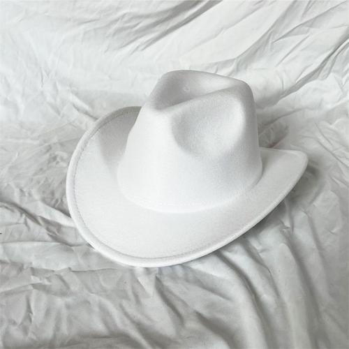 Chapeau De Cowboy En Laine Pour Hommes,Couvre-Chef De Chevalier Vintage,Crochet En Métal,Automne/Hiver 2023