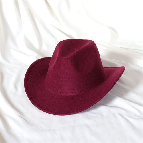 Chapeau De Cowboy En Laine Pour Hommes,Couvre-Chef De Chevalier Vintage,Crochet En Métal,Automne/Hiver 2023