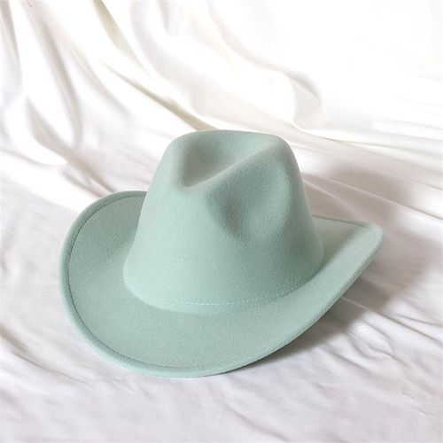 Chapeau De Cowboy En Laine Pour Hommes,Couvre-Chef De Chevalier Vintage,Crochet En Métal,Automne/Hiver 2023