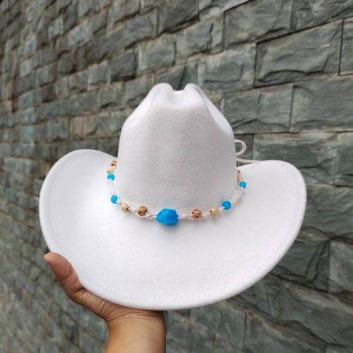Chapeau De Cowboy En Laine Pour Hommes,Couvre-Chef De Chevalier Vintage,Crochet En Métal,Automne/Hiver 2023