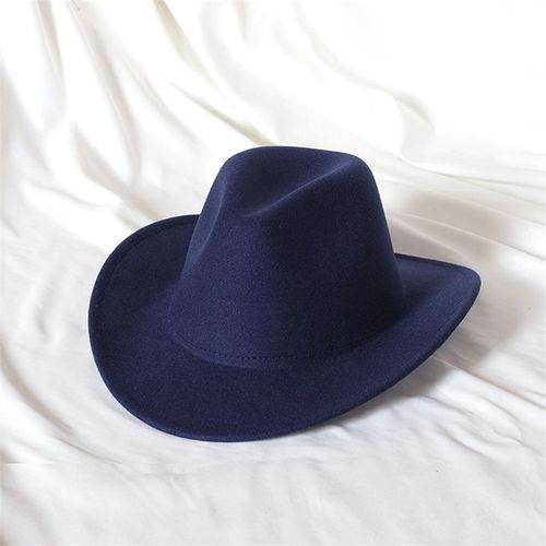 Chapeau De Cowboy En Laine Pour Hommes,Couvre-Chef De Chevalier Vintage,Crochet En Métal,Automne/Hiver 2023