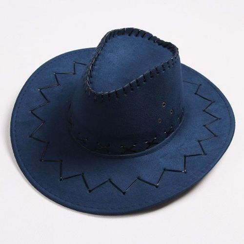 Chapeau De Cowboy Occidental Décontracté Pour Hommes Et Femmes,Chapeau De Soleil Pour Enfants,Daim Él,Bord Large,Loisirs D'halloween