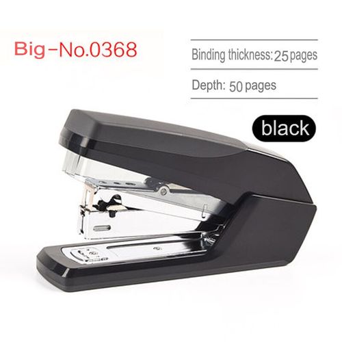 Deli Agrafeuse Économie De Travail Fournitures De Bureau Étudiant Spécial Mini Petite Agrafeuse Standard Multi-Fonction Agrafeuse Pratique - Type Big-No. 0368 Black