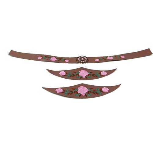 Chapeau De Cowboy Brodé Rose Pour Homme Et Femme,Andervintage Et Élégant
