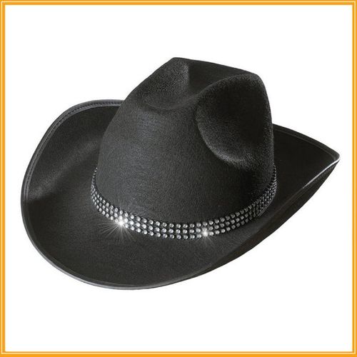 Chapeaux De Cowboy À Large Bord Avec Biscuits Pour Femmes,Chapeaux De Cow-Girl Pour Filles,Noir Et Blanc,Fête À Thème,Dernier Cri