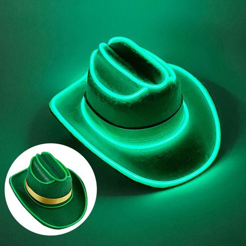 Mini Chapeau De Cowboy Brillant Au Néon El Pour Animaux De Compagnie,Casquette Cosplay,Olympiques D'halloween Pour Chiens Et Chats,Décoration De Fête De Vacances Pour Animaux De Compagnie