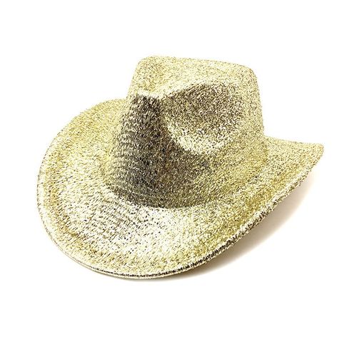 Chapeaux Fedora À Paillettes À Large Bord Pour Femmes,Festival De Performance,Fête Costumée De Cow-Girl,Chapeau De Cowboy Occidental,Soirée