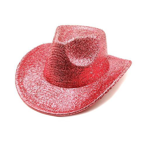 Chapeaux Fedora À Paillettes À Large Bord Pour Femmes,Festival De Performance,Fête Costumée De Cow-Girl,Chapeau De Cowboy Occidental,Soirée